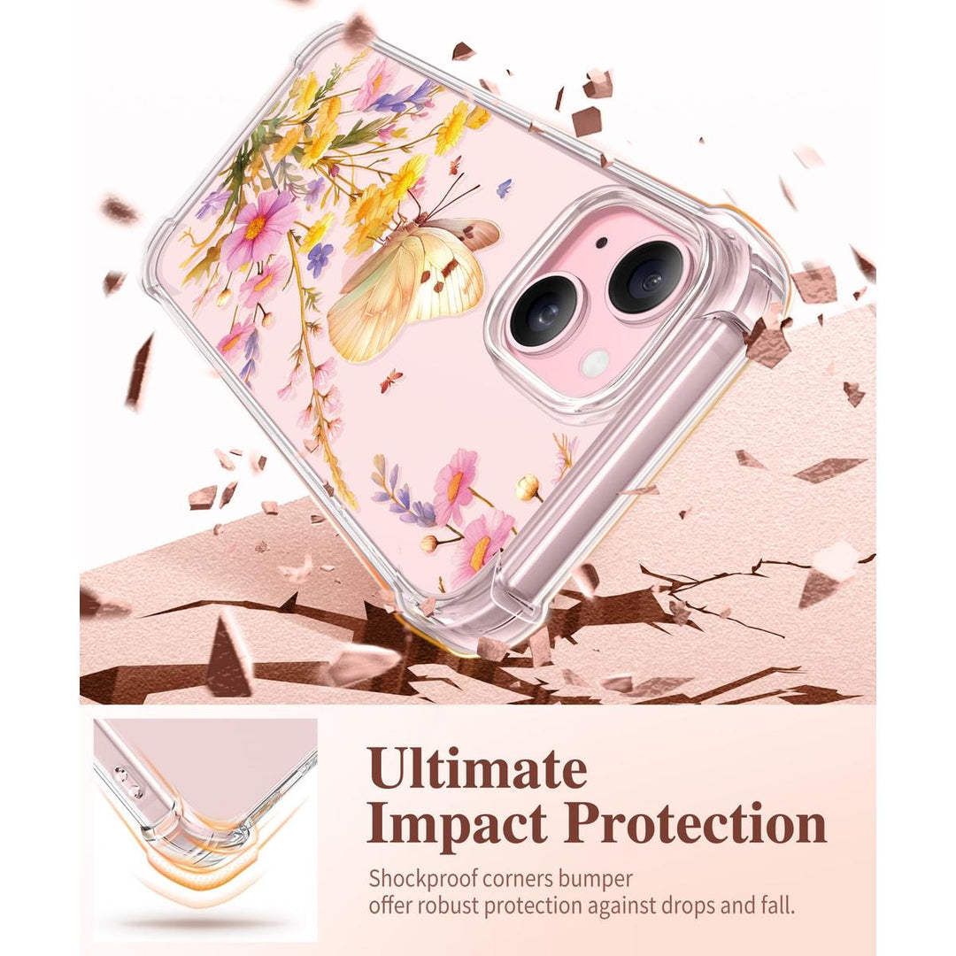 Floratopia Slim 3-in-1 iPhone 15 Plus Case - DOKUTRONIX