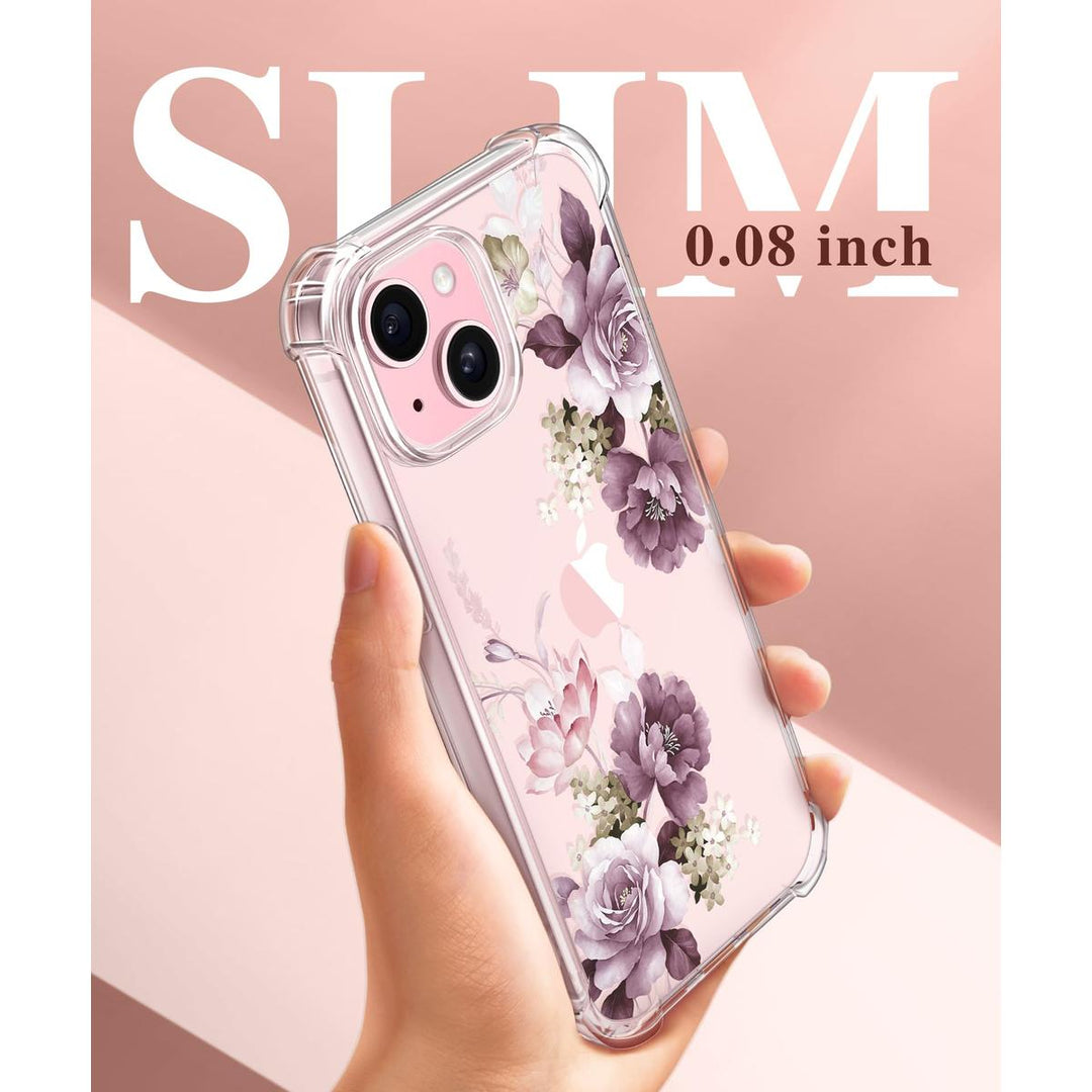 Floratopia Slim 3-in-1 iPhone 15 Plus Case - DOKUTRONIX