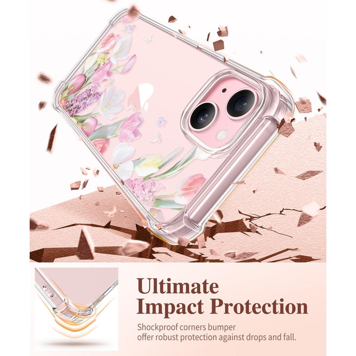 Floratopia Slim 3-in-1 iPhone 15 Plus Case - DOKUTRONIX