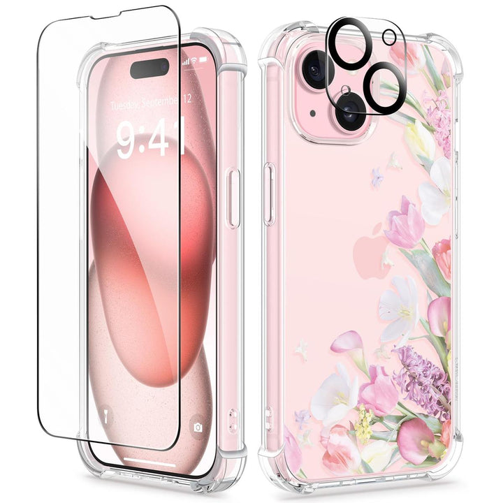 Floratopia Slim 3-in-1 iPhone 15 Plus Case - DOKUTRONIX