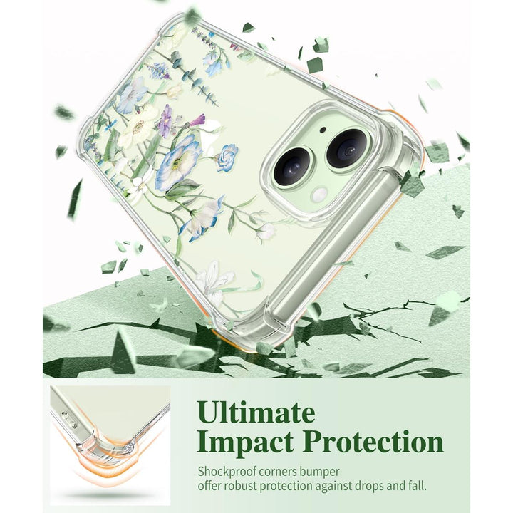 Floratopia Slim 3-in-1 iPhone 15 Plus Case - DOKUTRONIX