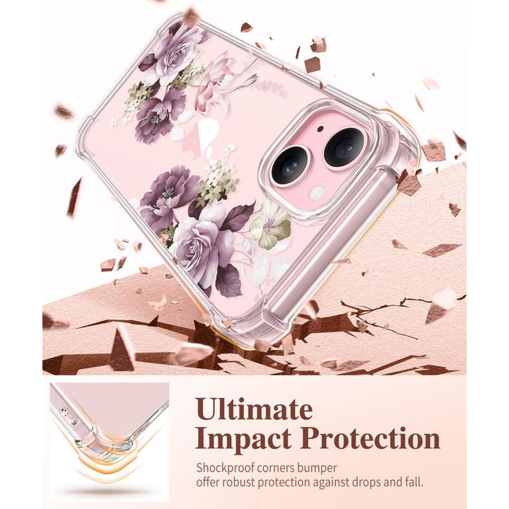 Floratopia Slim 3-in-1 iPhone 15 Plus Case - DOKUTRONIX