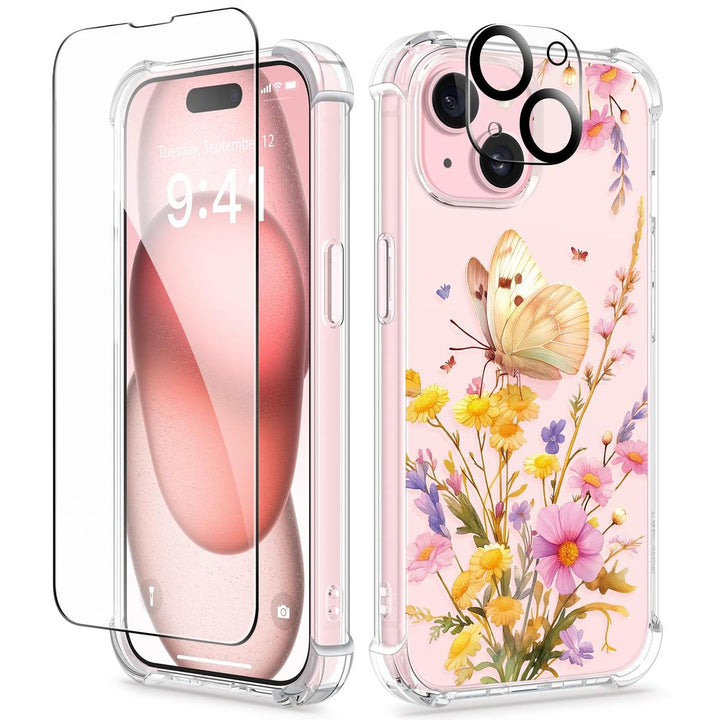 Floratopia Slim 3-in-1 iPhone 15 Plus Case - DOKUTRONIX