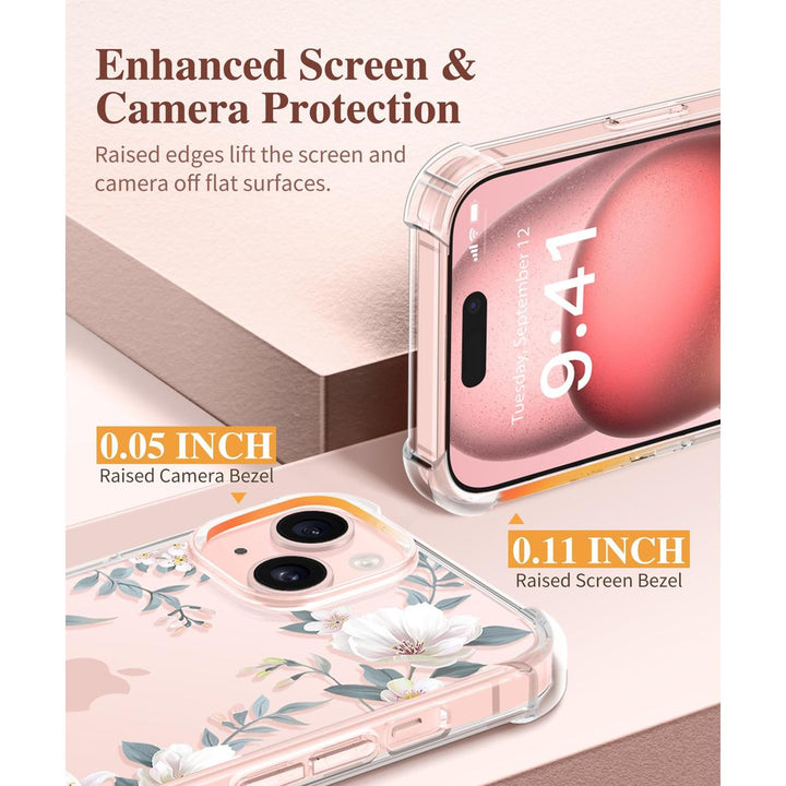 Floratopia Slim 3-in-1 iPhone 15 Plus Case - DOKUTRONIX