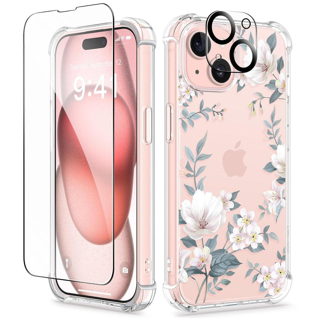Floratopia Slim 3-in-1 iPhone 15 Plus Case - DOKUTRONIX