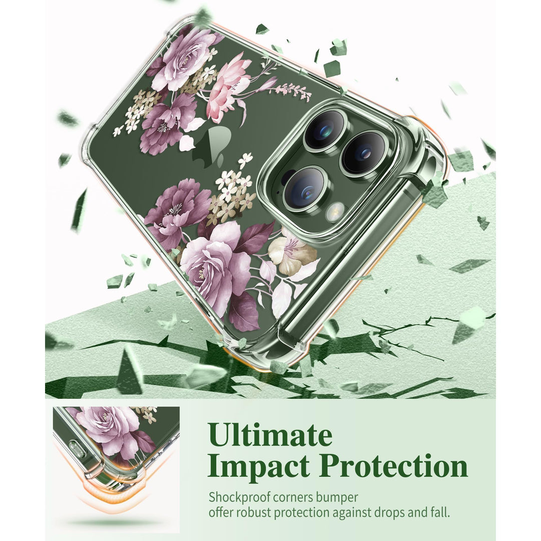 Blossom Guard iPhone 13 Pro Case by GVIEWIN - DOKUTRONIX
