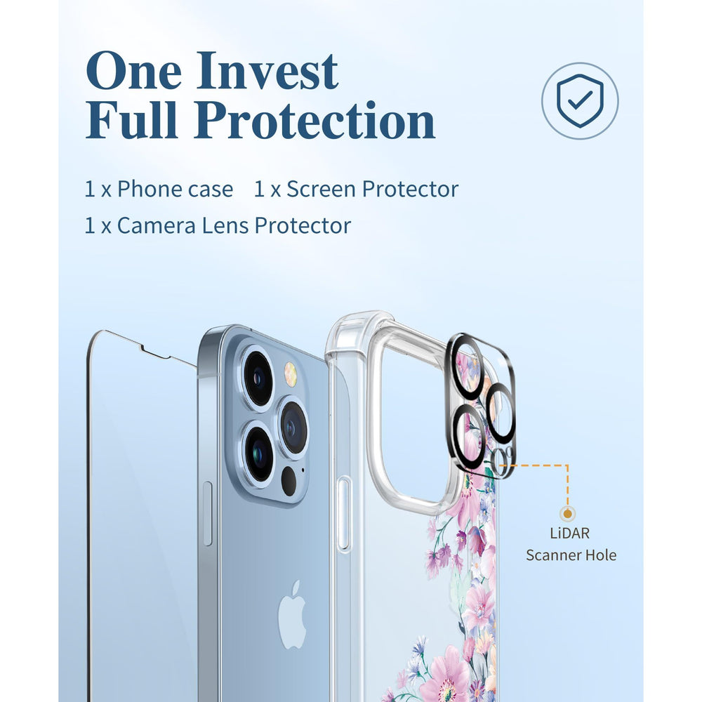 GVIEWIN Floral Pro Case - DOKUTRONIX