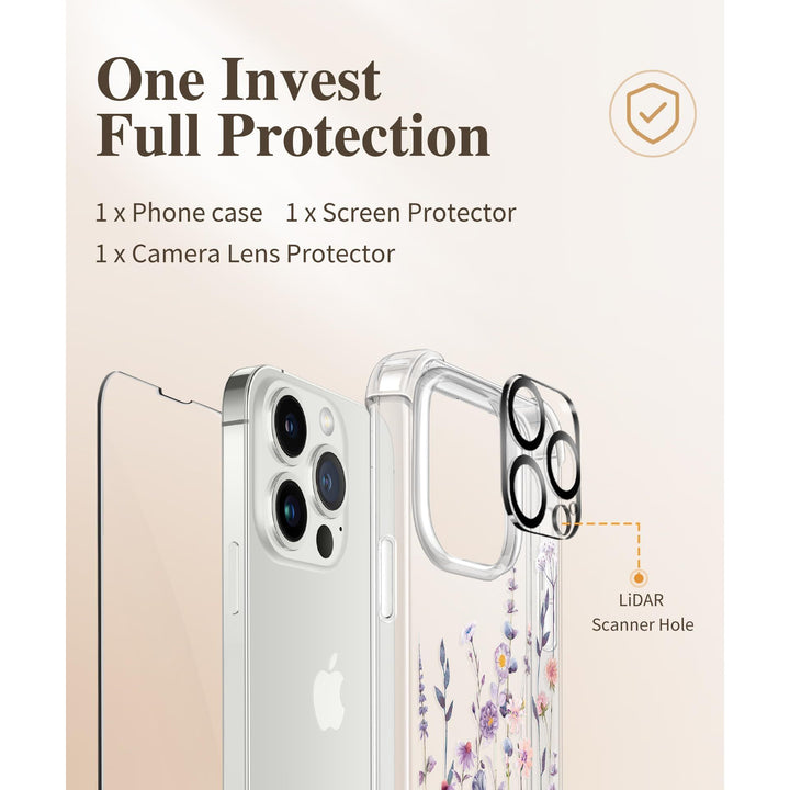 GVIEWIN Floratopia iPhone 13 Pro Case - DOKUTRONIX