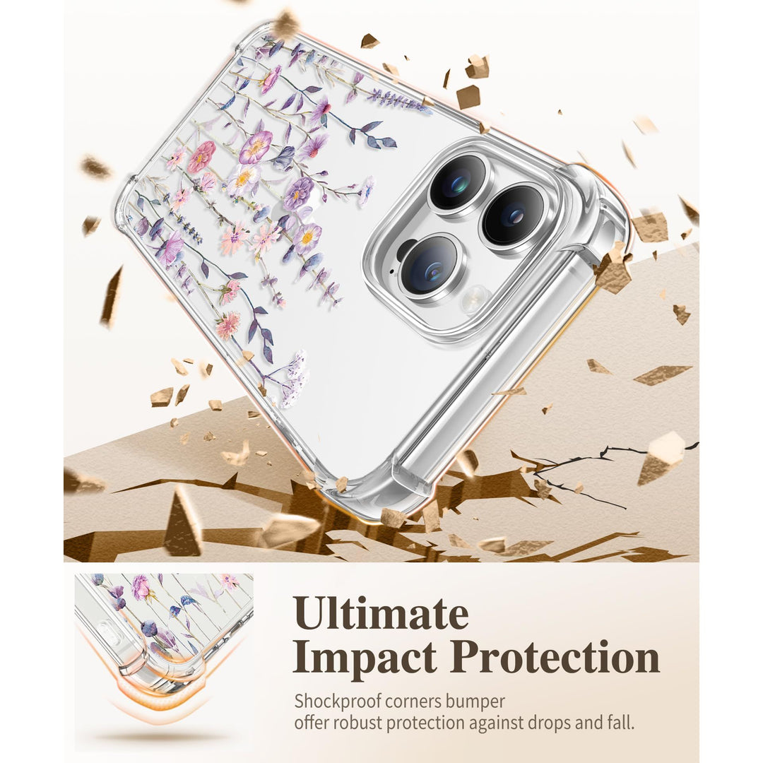 GVIEWIN Floratopia iPhone 13 Pro Case - DOKUTRONIX