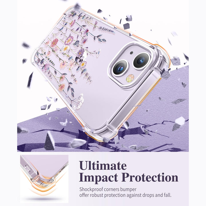 GVIEWIN Floral iPhone 14 Plus Case - DOKUTRONIX