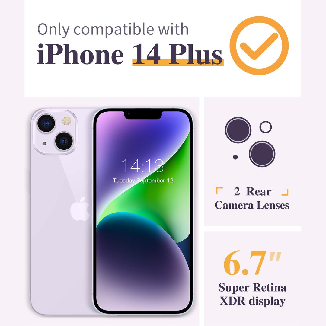 GVIEWIN Floral iPhone 14 Plus Case - DOKUTRONIX