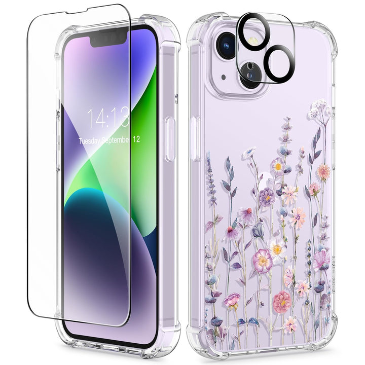 GVIEWIN Floral iPhone 14 Plus Case - DOKUTRONIX