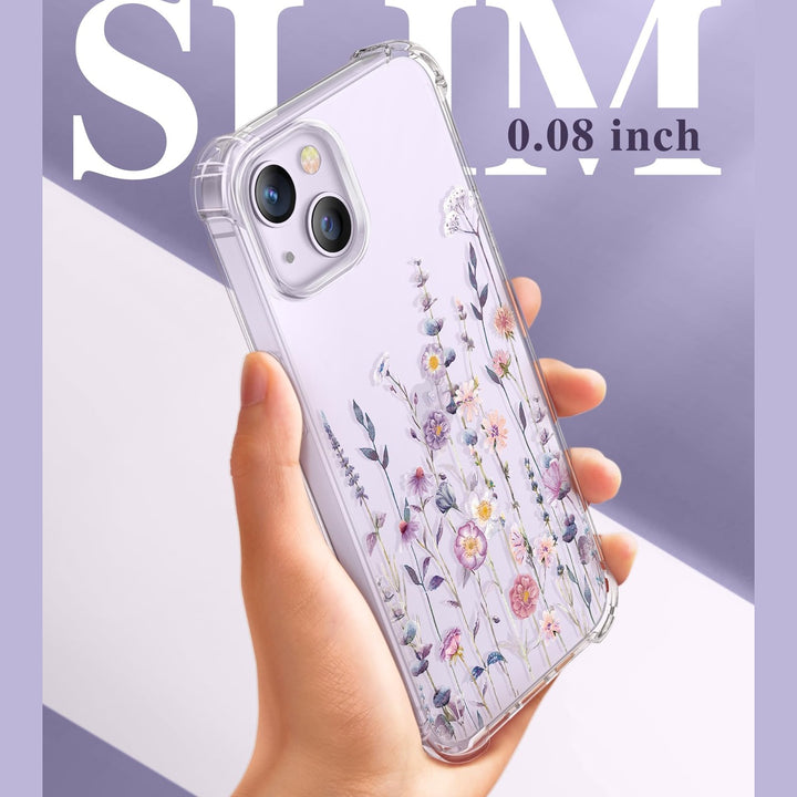 GVIEWIN Floral iPhone 14 Plus Case - DOKUTRONIX
