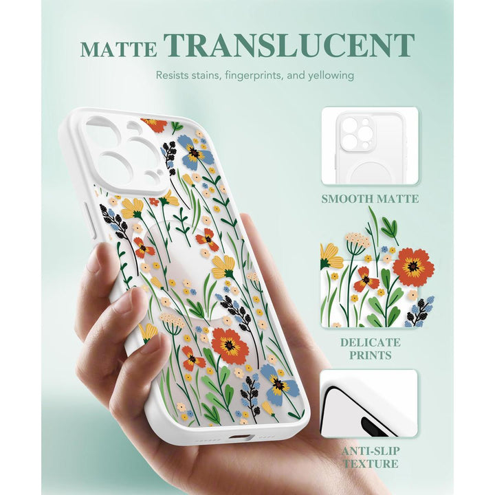 GVIEWIN Floral MagCase for iPhone 15 Pro Max - DOKUTRONIX