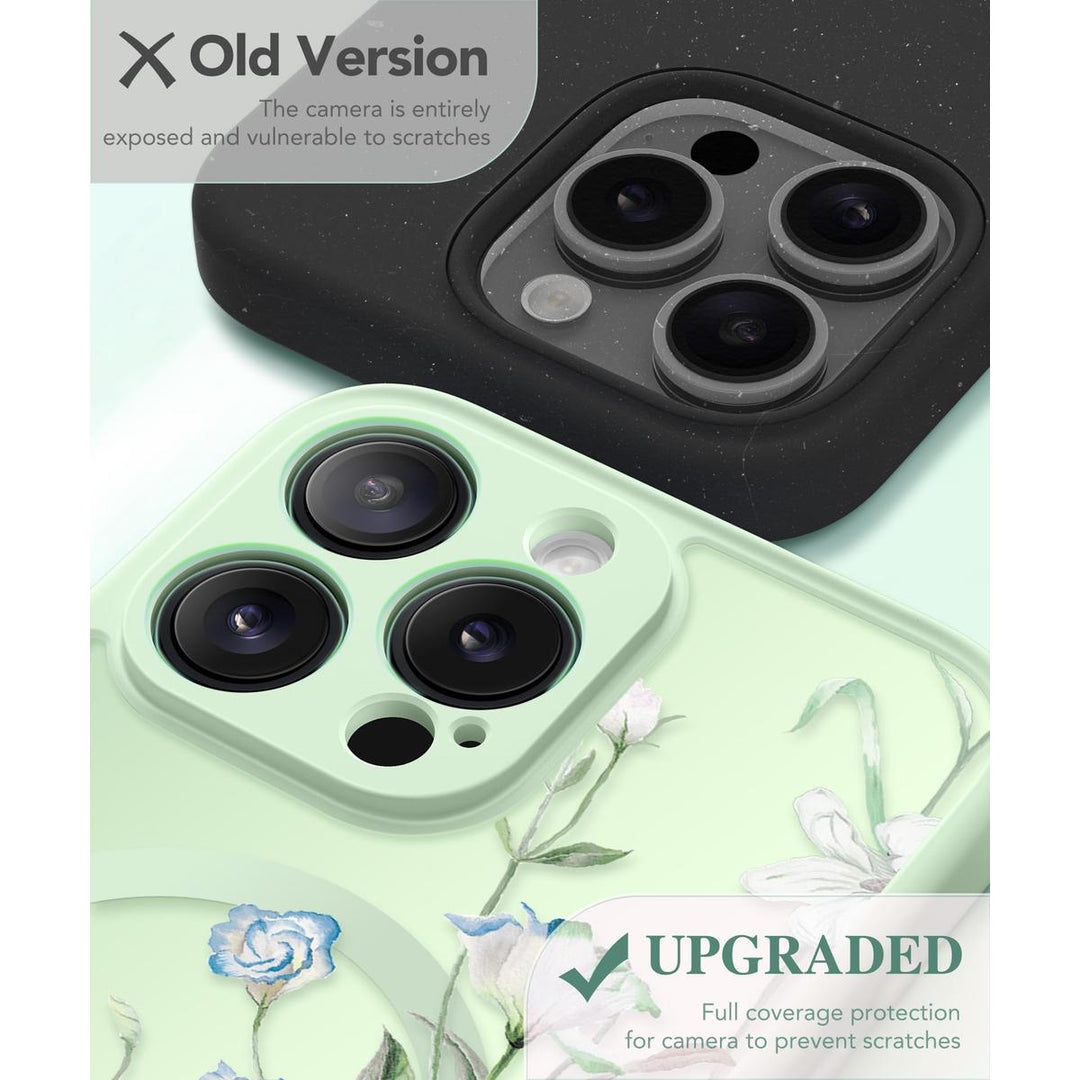 GVIEWIN Floral MagCase for iPhone 15 Pro Max - DOKUTRONIX