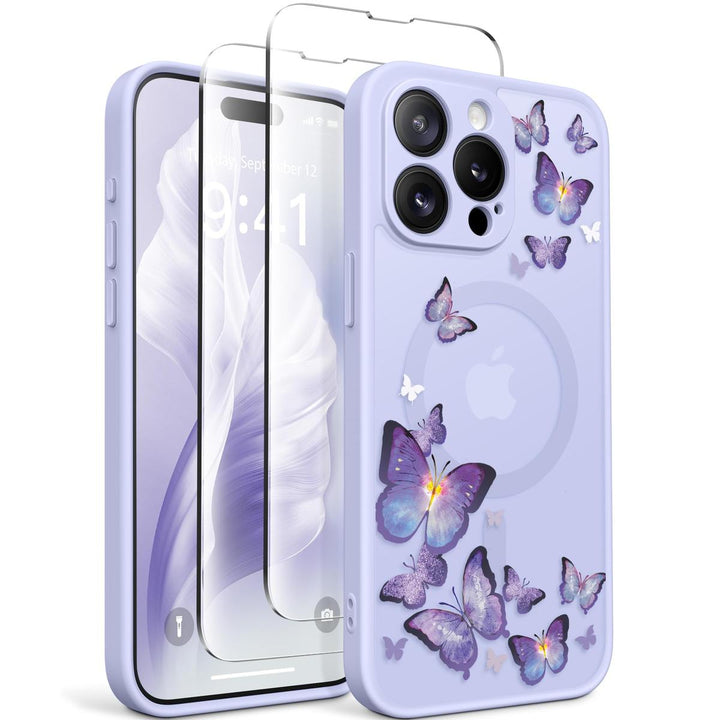 GVIEWIN Floral MagCase for iPhone 15 Pro Max - DOKUTRONIX