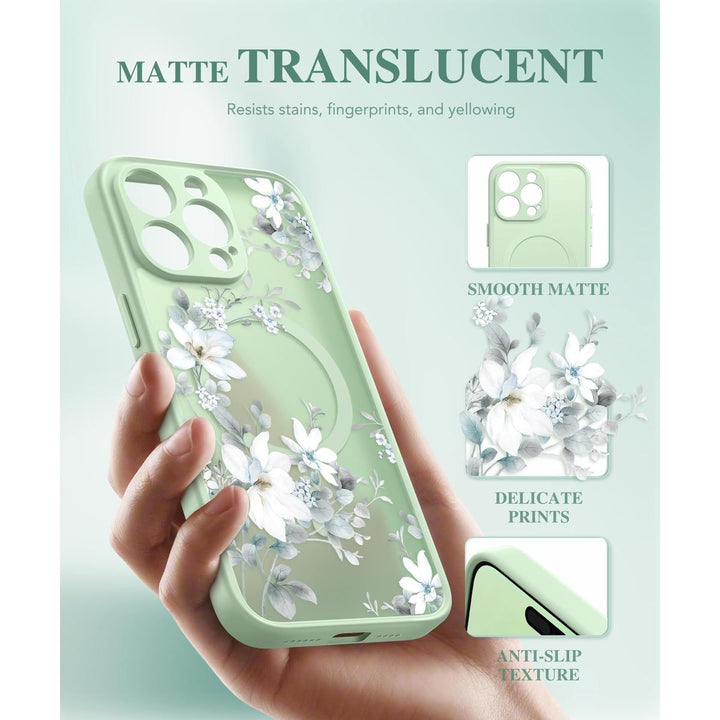 GVIEWIN Floral MagCase for iPhone 15 Pro Max - DOKUTRONIX