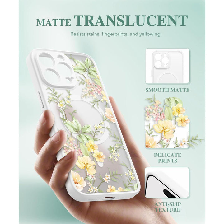 GVIEWIN Floral MagCase for iPhone 15 Pro Max - DOKUTRONIX