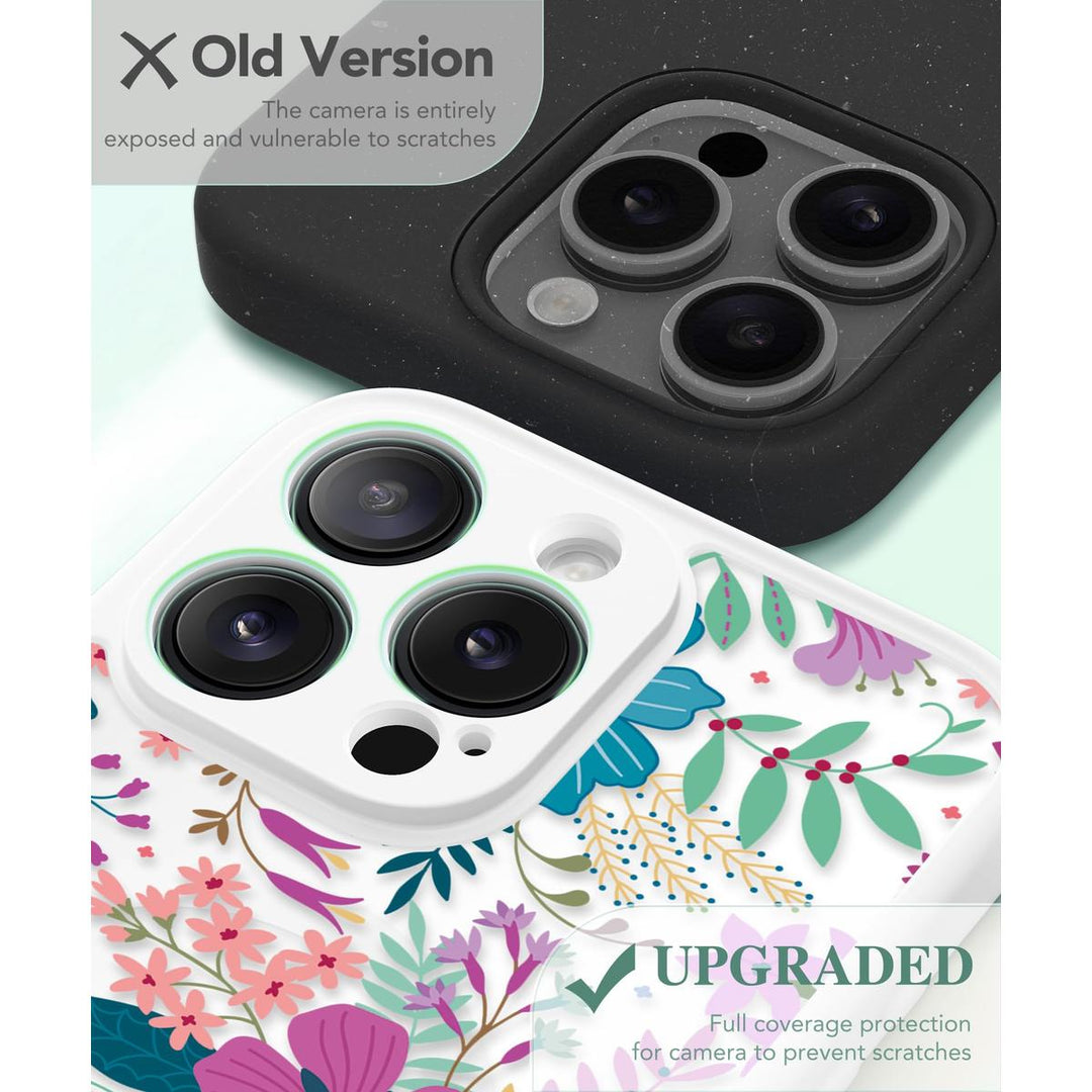 GVIEWIN Floral MagCase for iPhone 15 Pro Max - DOKUTRONIX