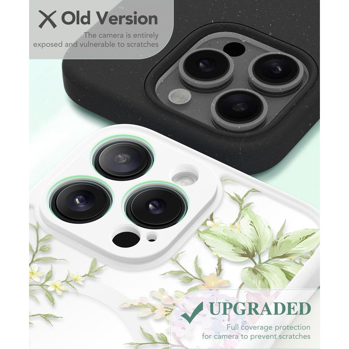 GVIEWIN Floral MagCase for iPhone 15 Pro Max - DOKUTRONIX