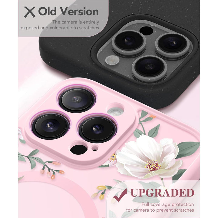 GVIEWIN Floral MagCase for iPhone 15 Pro Max - DOKUTRONIX
