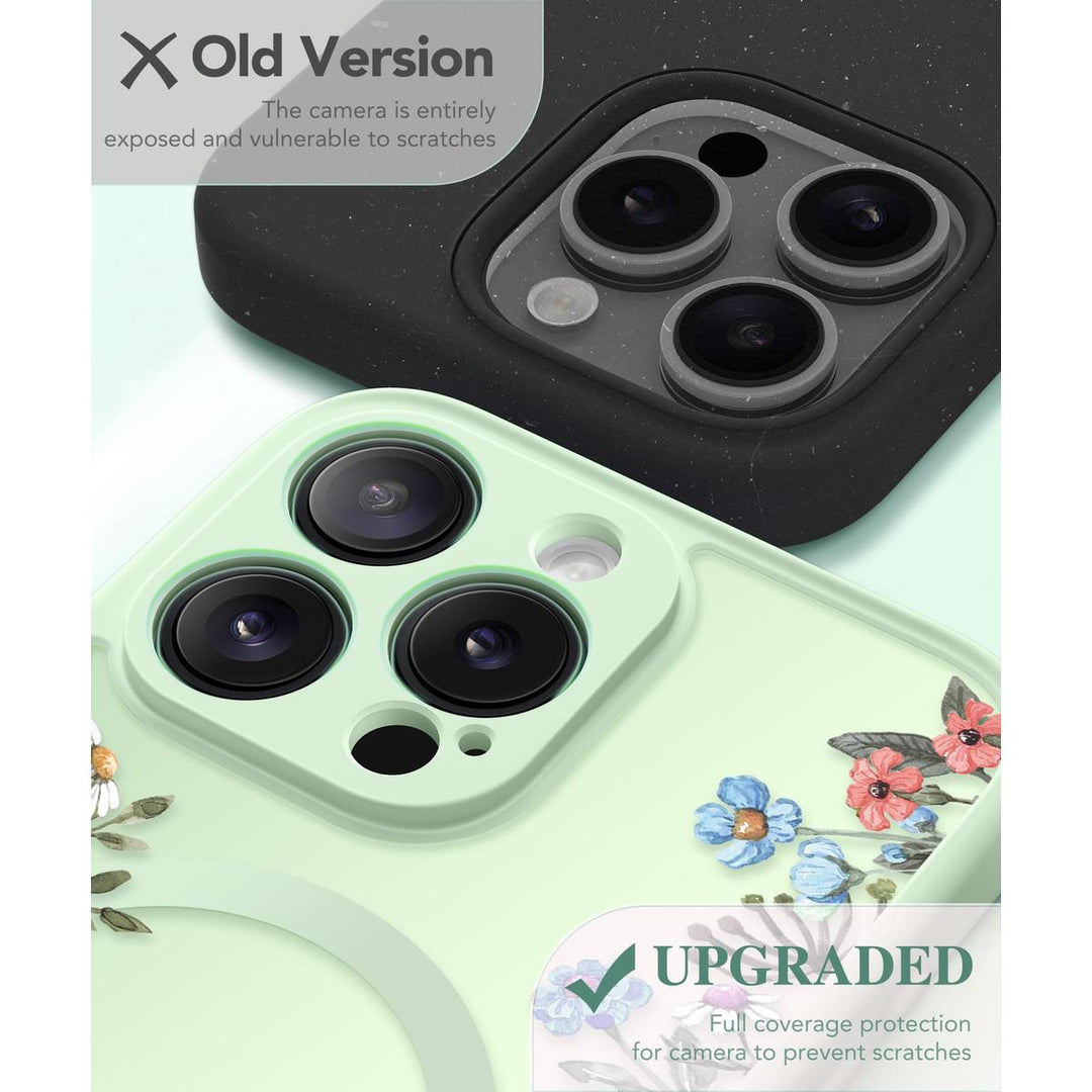 GVIEWIN Floral MagCase for iPhone 15 Pro Max - DOKUTRONIX