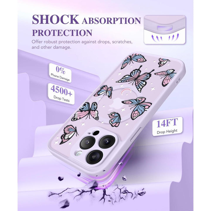 GVIEWIN Floral MagCase for iPhone 15 Pro Max - DOKUTRONIX