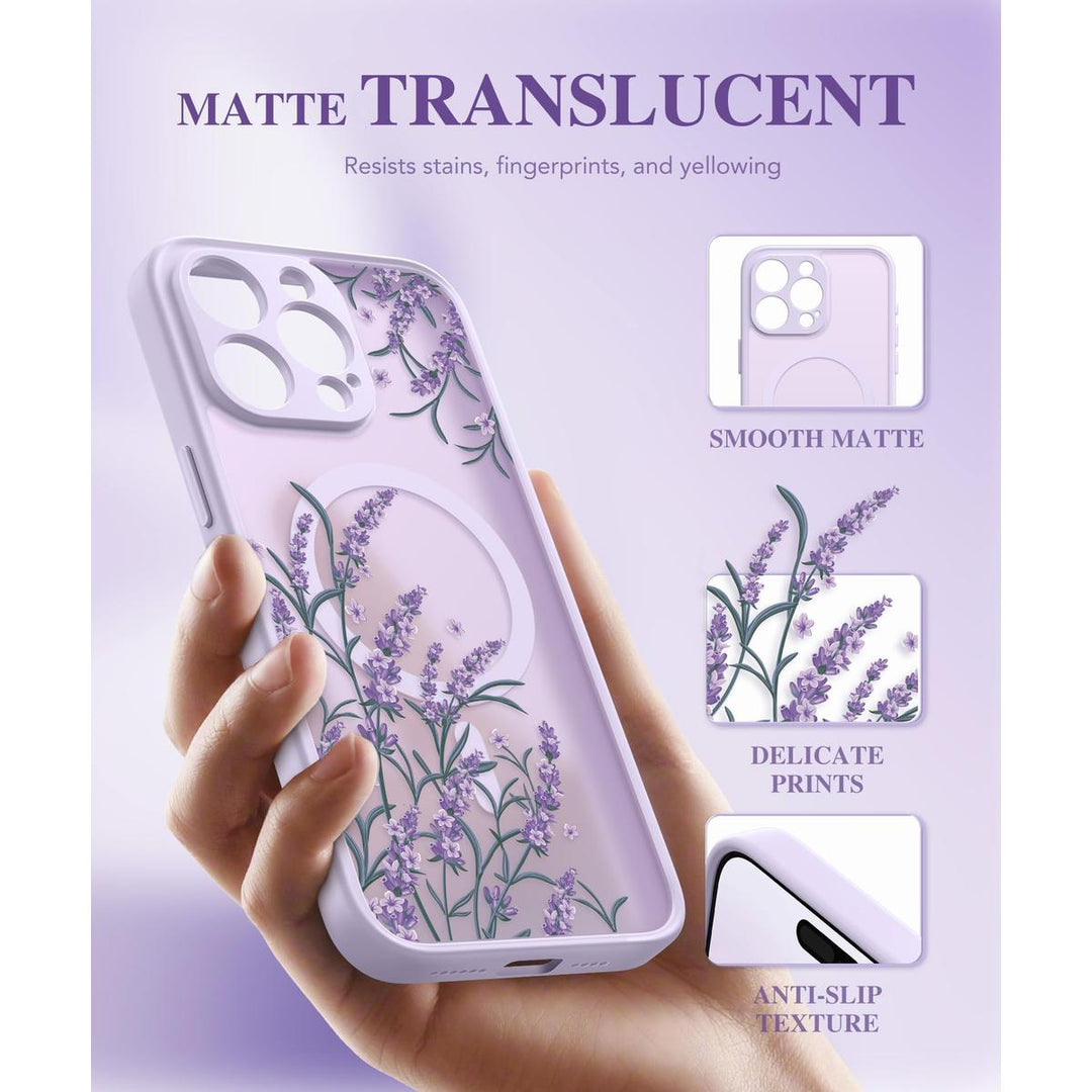 GVIEWIN Floral MagCase for iPhone 15 Pro Max - DOKUTRONIX