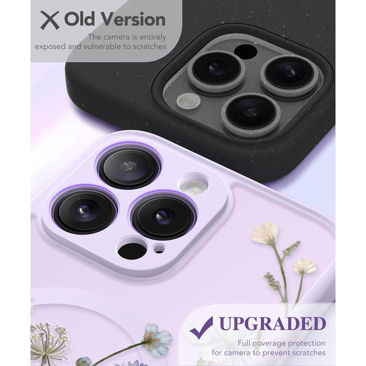GVIEWIN Floral MagCase for iPhone 15 Pro Max - DOKUTRONIX