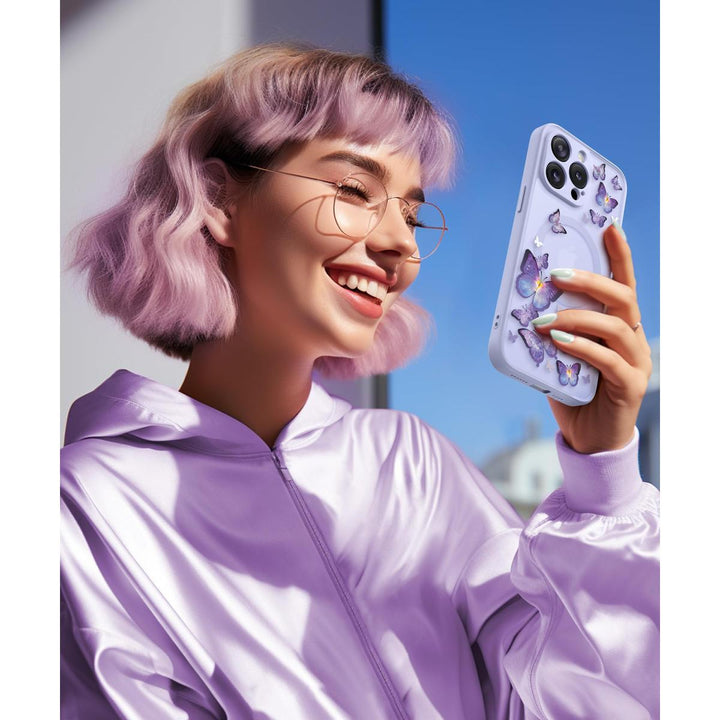 GVIEWIN Floral MagCase for iPhone 15 Pro Max - DOKUTRONIX