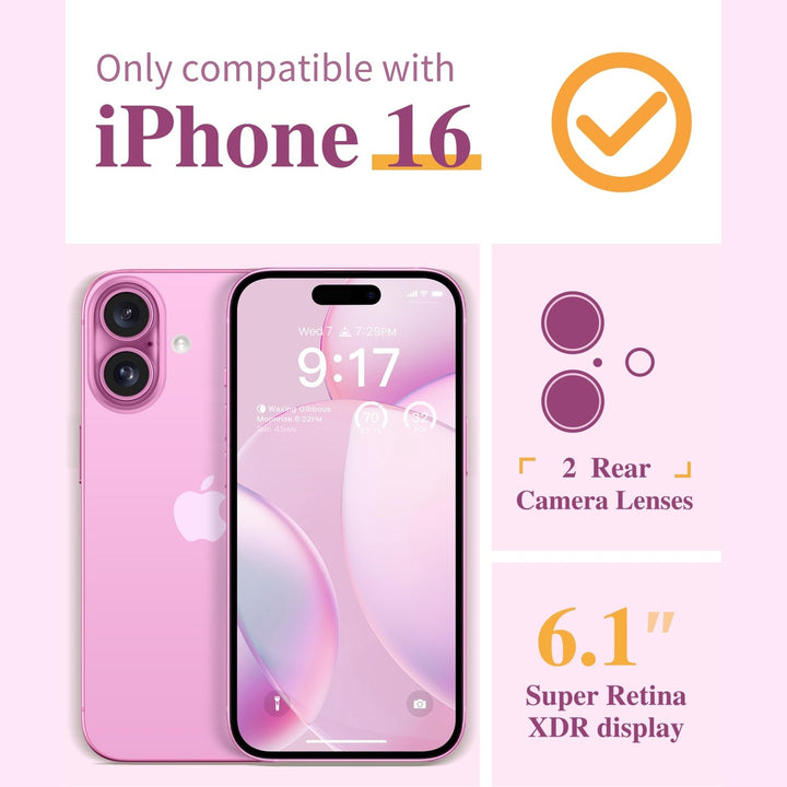 GVIEWIN Christmas Slim iPhone 16 Case & Protectors - DOKUTRONIX