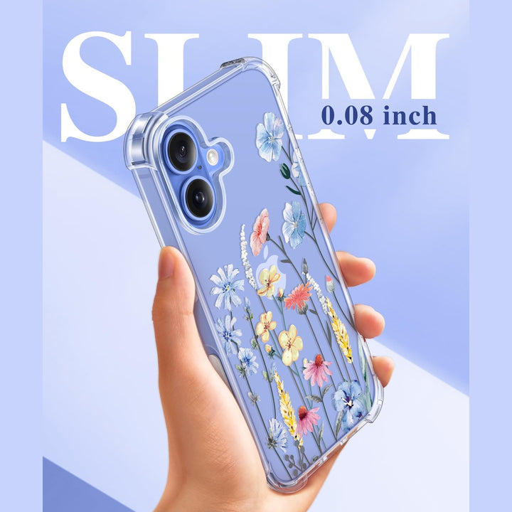 GVIEWIN Floral iPhone 16 Case - DOKUTRONIX