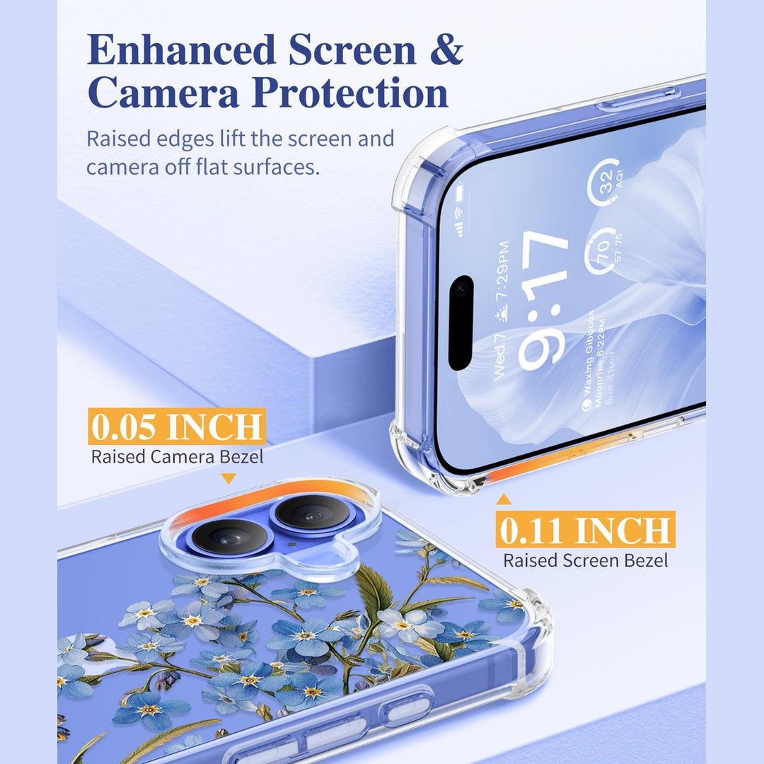 GVIEWIN Floral iPhone 16 Case - DOKUTRONIX