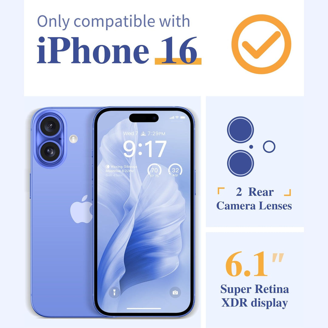 GVIEWIN Floral iPhone 16 Case - DOKUTRONIX