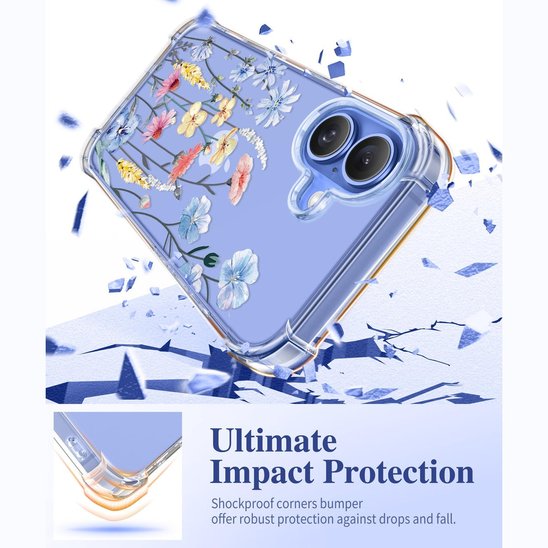 GVIEWIN Floral iPhone 16 Case - DOKUTRONIX