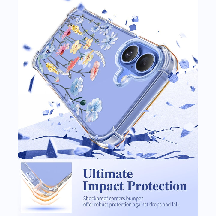GVIEWIN Floral iPhone 16 Case - DOKUTRONIX