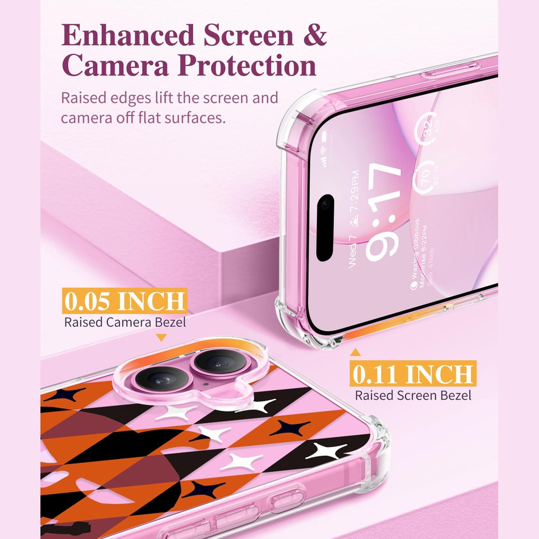 FloralGuard iPhone 16 Case & Protector Bundle - Pumpkin - DOKUTRONIX