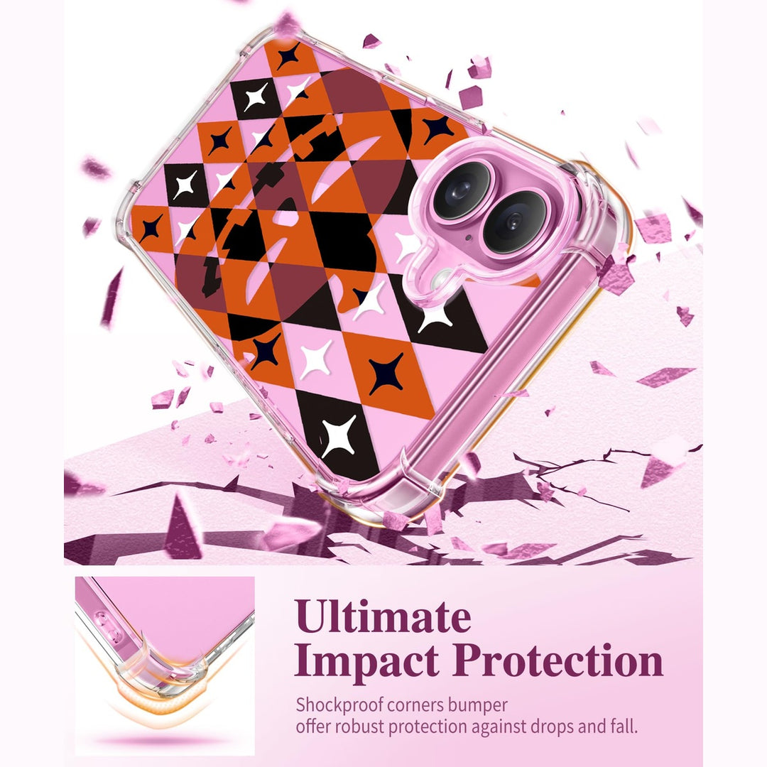 FloralGuard iPhone 16 Case & Protector Bundle - Pumpkin - DOKUTRONIX