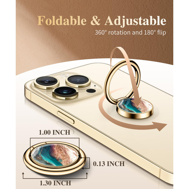GVIEWIN Marble Ring Grip - 360° Kickstand Holder - DOKUTRONIX