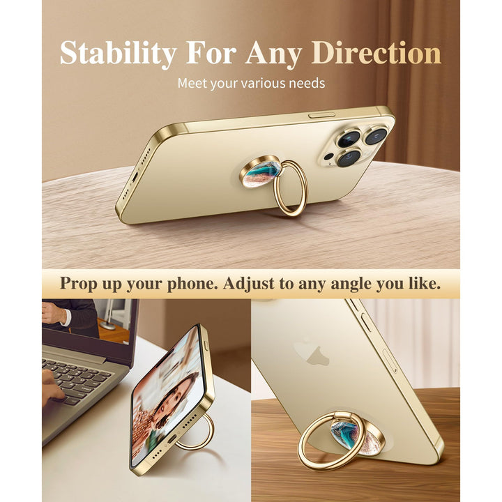 GVIEWIN Marble Ring Grip - 360° Kickstand Holder - DOKUTRONIX