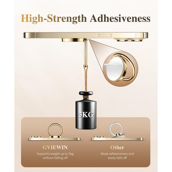 GVIEWIN Marble Ring Grip - 360° Kickstand Holder - DOKUTRONIX