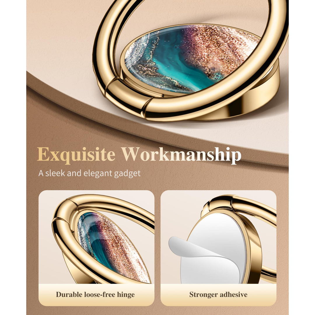 GVIEWIN Marble Ring Grip - 360° Kickstand Holder - DOKUTRONIX