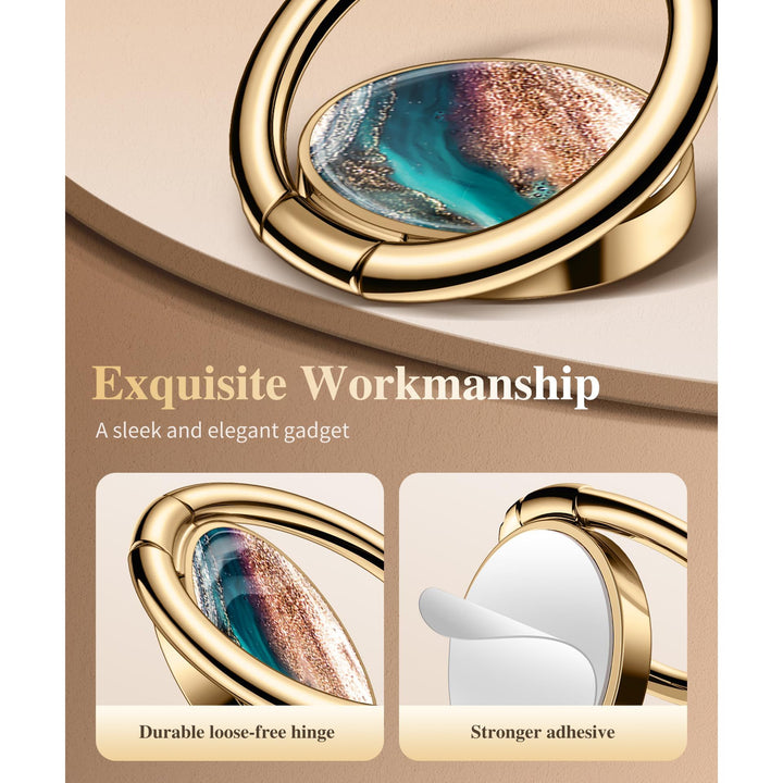 GVIEWIN Marble Ring Grip - 360° Kickstand Holder - DOKUTRONIX