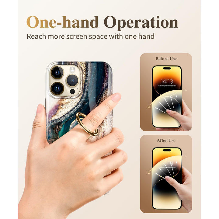 GVIEWIN Marble Ring Grip - 360° Kickstand Holder - DOKUTRONIX