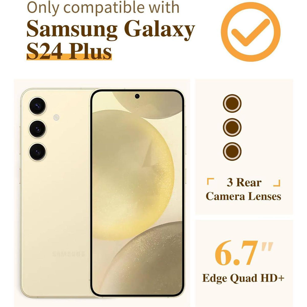 GVIEWIN Blooming Flowerets Case for Galaxy S24 Plus - DOKUTRONIX