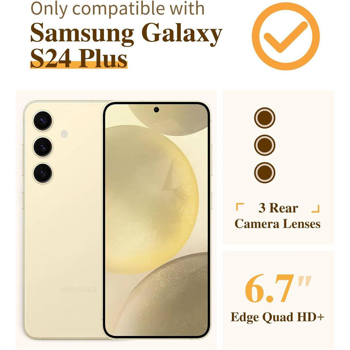 GVIEWIN Blooming Flowerets Case for Galaxy S24 Plus - DOKUTRONIX