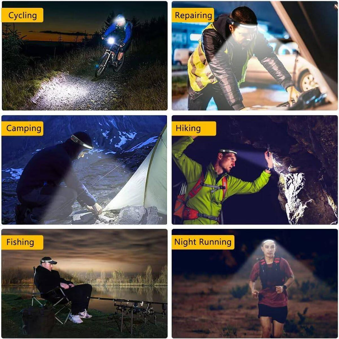 MotionBeam Lite: Adventure-Ready Rechargeable Headlamp - DOKUTRONIX