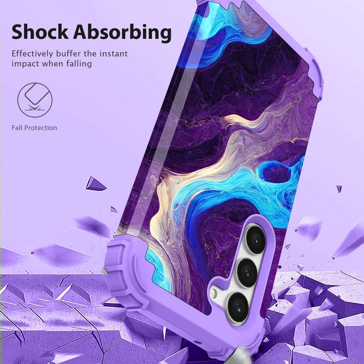 Teal Bloom Galaxy S23 Plus Armor Case - DOKUTRONIX