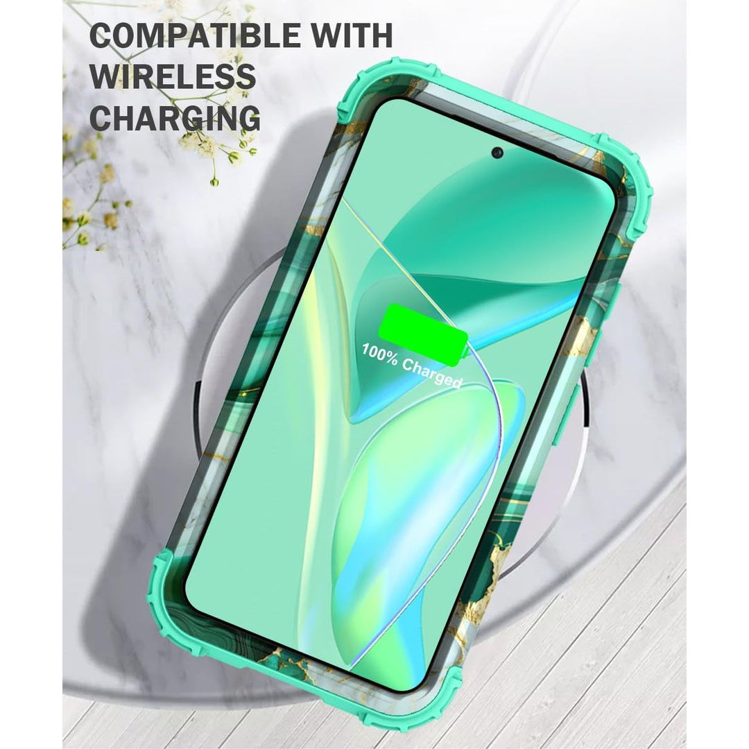 Teal Bloom Galaxy S23 Plus Armor Case - DOKUTRONIX