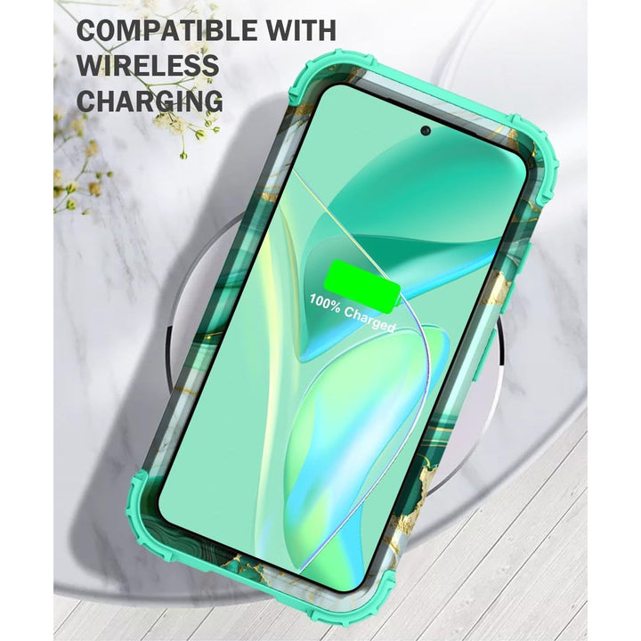 Teal Bloom Galaxy S23 Plus Armor Case - DOKUTRONIX